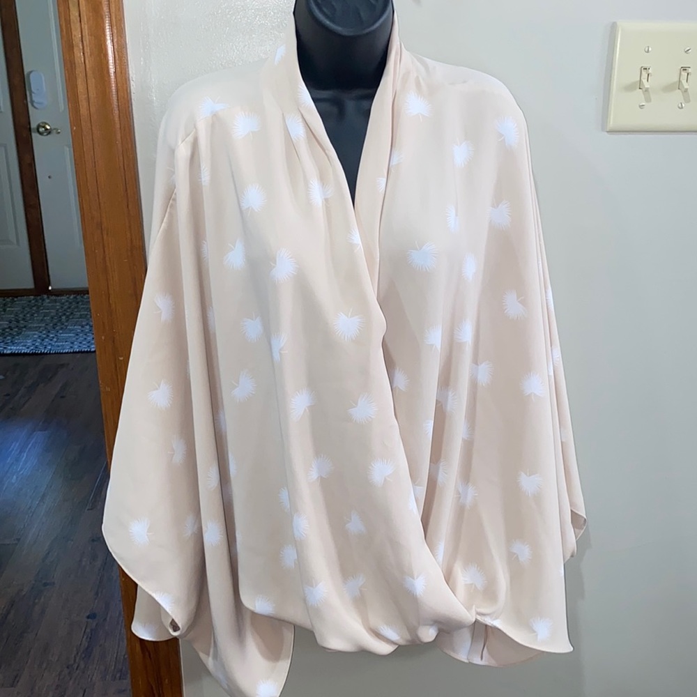 ALFANI Kimono Feather Blouse